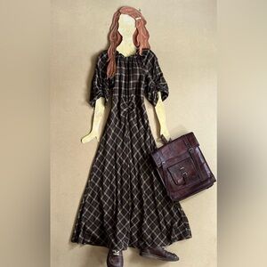DOEN PHYLLIS DRESS IN CORNWALL PLAID sz M